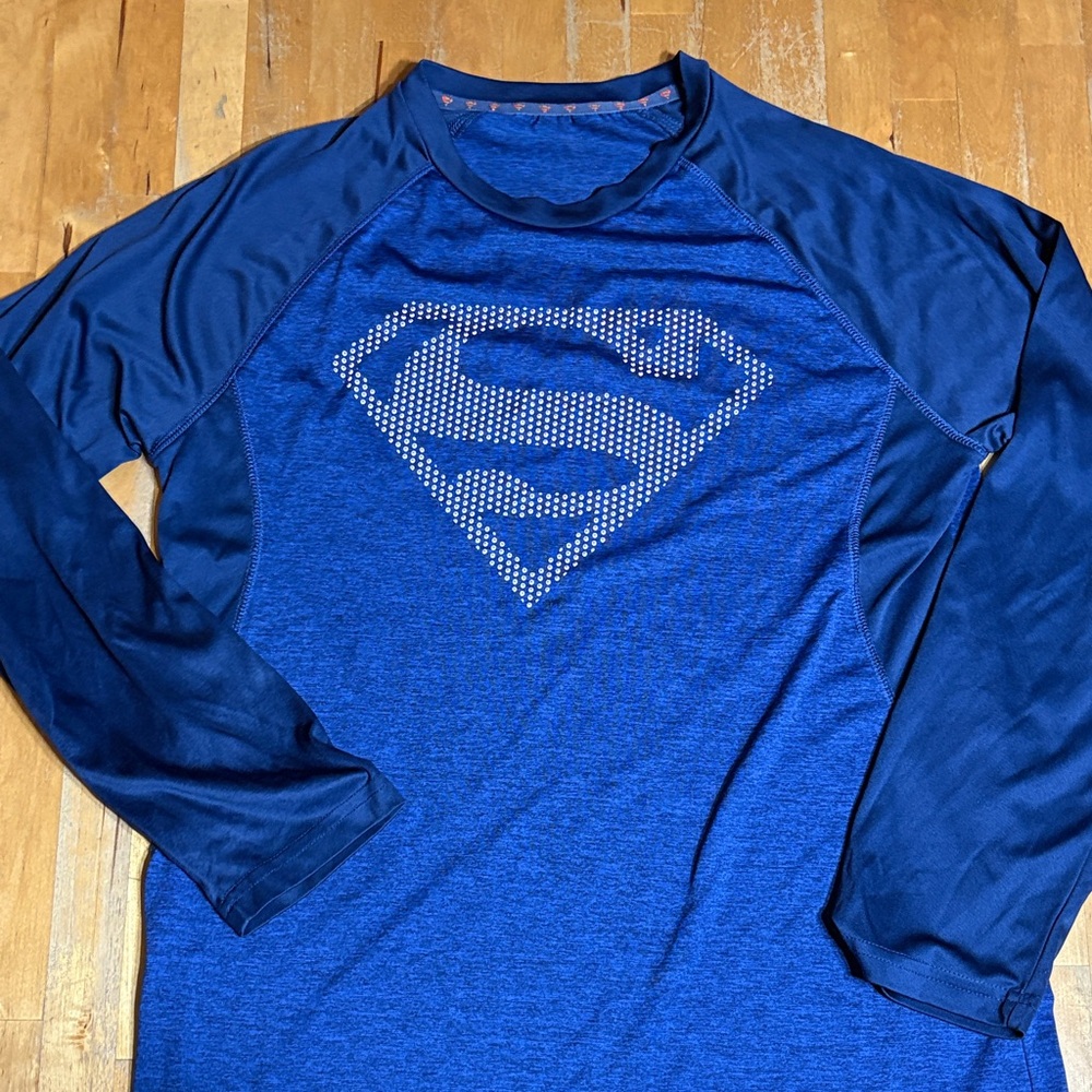 Blue Superman Long Sleeve Shirt